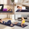 SEVOBAL Premium Non-Slip Yoga Mat Extra Thick Exercise Mat Dual Texture Design for Superior Grip Comfort, Gray, 72.1"*24"*0.2" - 2 of 4