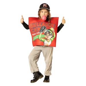 Big League Chew Kids' Slammin' Strawberry Gum Pouch Tunic Halloween Costume Costume Apparel Sets - 1 of 2