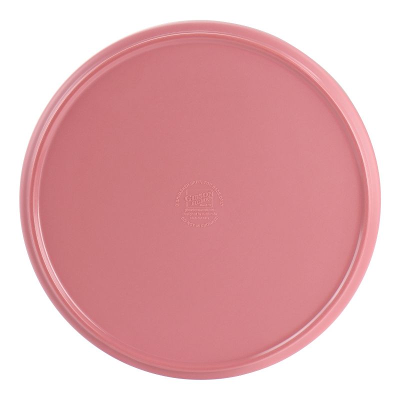 Gibson Home Canyon Crest 12 Piece Round Melamine Dinnerware Set in Pink, 3 of 9