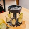 Lexi Home Plastic Liquor Dispenser Holder Set With 6-Shot Acrylic Glasses - 3 of 3