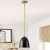 Modern Black and Gold Pendant Light Fixture for Kitchen Island Dining Room Bar Lighting - 4 of 4