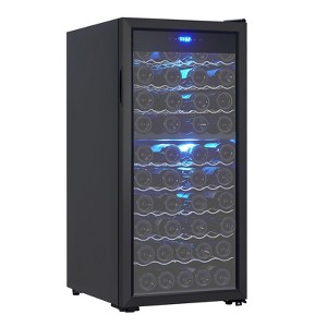 66 Bottle Wine Cooler Refrigerator, Dual Zone Built-in or Freestanding Fridge, Adjustable Shelves & Digital Temperature Display - 1 of 4