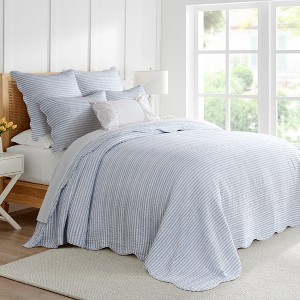 Martha Stripe Bedspread Set - Levtex Home - 1 of 4