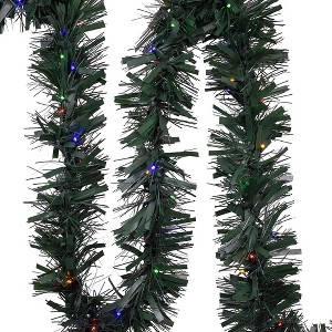 Kurt Adler 24-Foot Pre-lit Green Pathway Garland with Stakes - 1 of 4