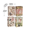 Gulches 5.5"x4"x2" Set of 4 Decorative Book Boxes£¬Charming Keepsake Storage with Floral and Butterfly Designs - 3 of 4