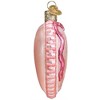 Old World Christmas Blown Glass Ornament for Christmas Tree, Baby Girl Footprint Heart - 3 of 4