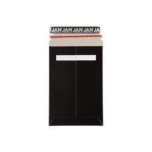 JAM Paper Stay-Flat Photo Mailer Stiff Envelopes with Self-Adhesive Closure 6 x 9 Black 6 Rigid - 1 of 4