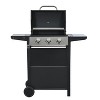 3-Burner Propane Gas Grill in Stainless Steel with Condiment Rack, and Built-in Thermometer - 3 of 4