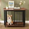 31'' Furniture Style Dog Crate Indoor Dog Kennel End Table for Medium Dogs Decorative Pet Crate for Home Use-LAOTIES - 2 of 4