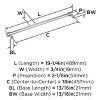Amerock Faircrest Appliance Pull for Large Panels and Oversized Cabinets - 4 of 4