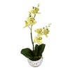 Vickerman 13.5", 18" Artificial Mini White Phalaenopsis, Set Of 2, Real Touch - 2 of 2