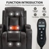 Power Lift Recliner Chair with Massage & Heating for Elderly, Electric Lift Chair for Living Room, Recliner with USB Ports, Cup Holders - 3 of 4