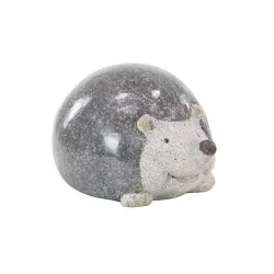 8" Magnesium Oxide Country Hedgehog Garden Sculpture Gray - Olivia & May