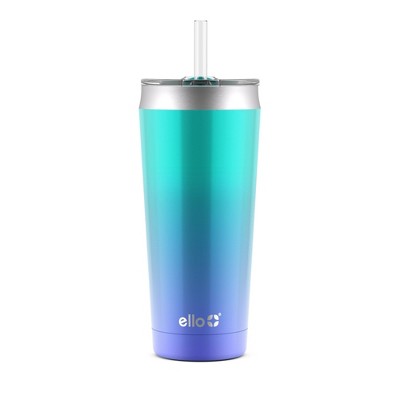 Photo 1 of Ello Beacon 24oz Stainless Steel Tumbler - Mint/Blue Fade
