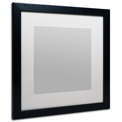 Trademark Fine Art -Heavy Duty Black Frame with White Mat