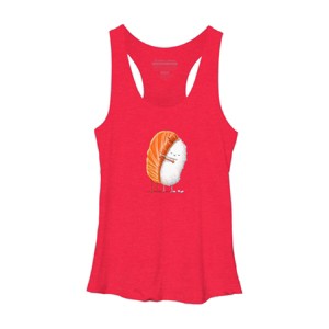 Women's Design By Humans Sushi Hug By andremullerdko Racerback Tank Top - 1 of 3
