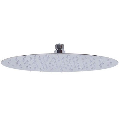 ALFI RAIN128-PSS 12Inch Oval Polished Solid Stainless Steel Ultra Thin Rain Shower Head