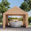 EROMMY 12 Ft X 20 Ft Car Canopy Portable Garage, Yellow - 2 of 4