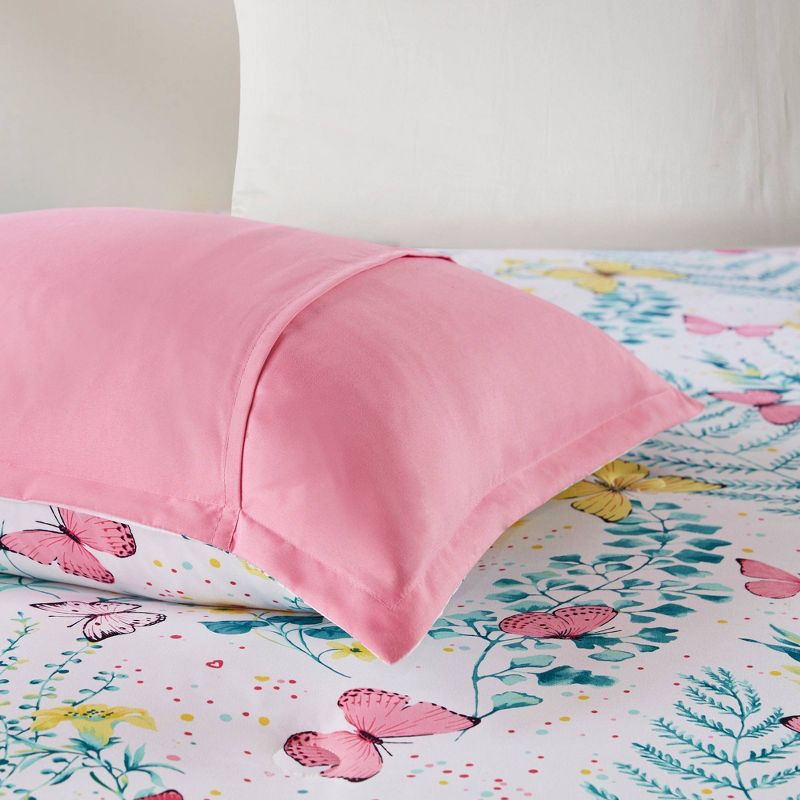 Amelia Reversible Butterfly Print Kids' Comforter Set - Mi Zone, 6 of 10