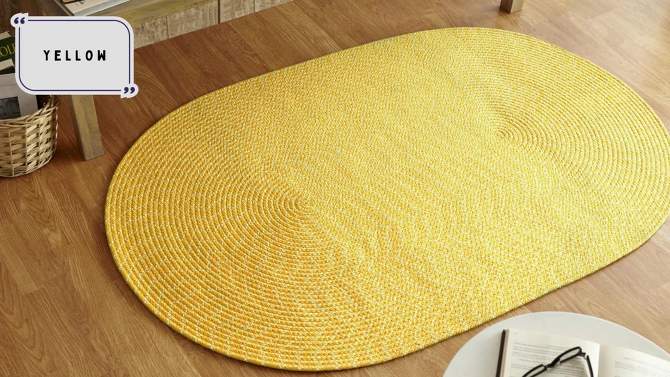Sunsplash Braid Collection 100% Polypropylene Reversible Indoor/Outdoor Area Utility Rug - Better Trends, 2 of 6, play video