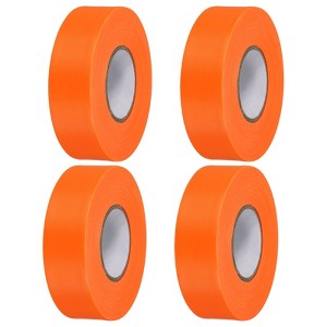 Unique Bargains PVC Non-Adhesive Flagging Tape for Tree Survey Boundaries 4 Pcs - 1 of 4