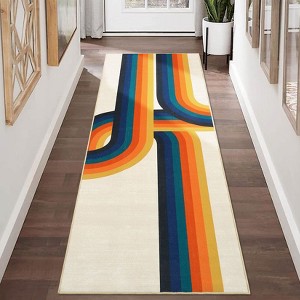 Washable Modern Area Rug, Stain-Resistant Non-Slip Rug for Living Room, Bedroom, Office - 1 of 4