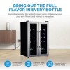 Newair 24 Bottle Wine Cooler Refrigerator, French Door Dual Temperature Zones, Freestanding Wine Fridge with Stainless Steel & Double-Layer Tempered G - 2 of 4