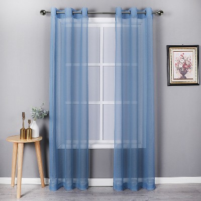 Kate Aurora Basic Home Custom Sheer Voile Grommet Top Window