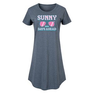 Women's - Barbie - Sunny Days Ahead Graphic T-shirt Dress - 1 of 4