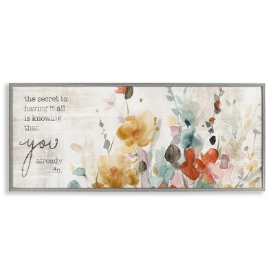 Stupell Industries Knowing You Have It Motivational, 30" x 13"