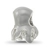 Black Bow Jewelry Sterling Silver and Enameled Octopus Bead Charm - 3 of 4