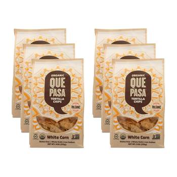Que Pasa White Corn Tortilla Chips - Case of 6/11 oz