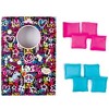 3C4G Graffiti Table Top Cornhole - 7" x 10", w/ 8 Mini Bean Bags In Pink & Blue - 2 of 4