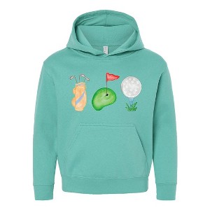 The Juniper Shop Golf Icons Watercolor Youth Graphic Hoodie - 1 of 3