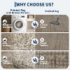 Runners for Hallway Non Slip Washable Kitchen Rugs, Farmhouse Rustic Soft Low Pile Indoor Carpet Runners for Entryways, Living Room - 4 of 4