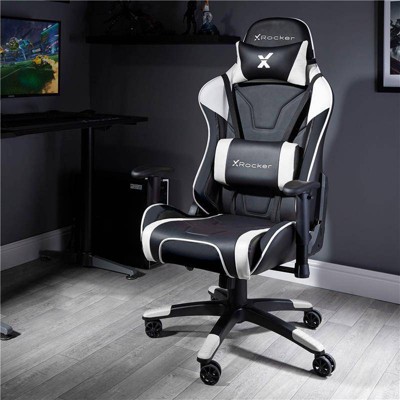 Agility Black and White Ergonomic PC Gaming Chair
