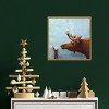 16" x 16" Moose and Rabbit by Lucia Stewart Framed Canvas Wall Art - Amanti Art: Modern Decor, Polystyrene Frame, Sawtooth Mount - 4 of 4