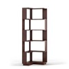 SEVOBAL Decorative Bookshelf 6 Tier Freestanding L-Shaped Corner Bookshelf Display Shelf Open Storage Rack Organizer, Brown, 21.65"*21.65"*64.57" - 3 of 4