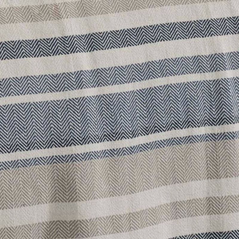 Herringbone Stripe Bed Blanket Blue - Eddie Bauer, 4 of 10
