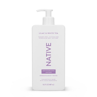 Native Body Lotion Pump - Lilac & White Tea - 16.5 fl oz