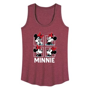 Women's - Disney - Minnie Grid Graphic Racerback Tank - 1 of 4