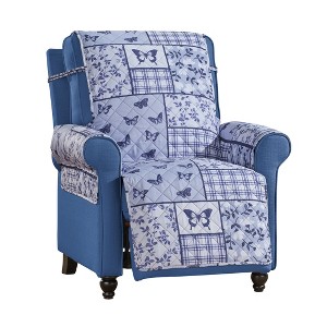 Collections Etc Butterfly Patchwork Furniture Protector - 1 of 4