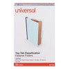 Universal Six-Section Classification Folders, Heavy-Duty Pressboard Cover, 2 Dividers, 6 Fasteners, Legal Size, Light Blue, 20/Box - image 2 of 4