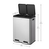 EKO 30L+30L Essential Plus Recycler Step Trash Can - 4 of 4