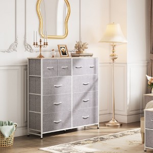 Fabric Dresser 10 Drawers, Storage Tower with Fabric Bins - 1 of 4