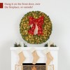 Best Choice Products Artificial Pre-Lit Fir Christmas Wreath Décor w/ Red Bow, LED Lights, Tips, Plug-In - 4 of 4