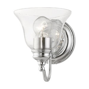 Livex Lighting Moreland 1 - Light Vanity in  Polished Chrome - 1 of 4