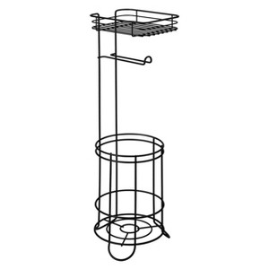 iDesign Toilet Paper Stand with Storage Shelf - 1 of 4