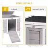 LOVMOR Small Wooden Rabbit Hutch - 3 of 4