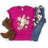 The Juniper Shop SmileyWorld Checkered Lightning Floral Youth Short Sleeve Tee - 4 of 4